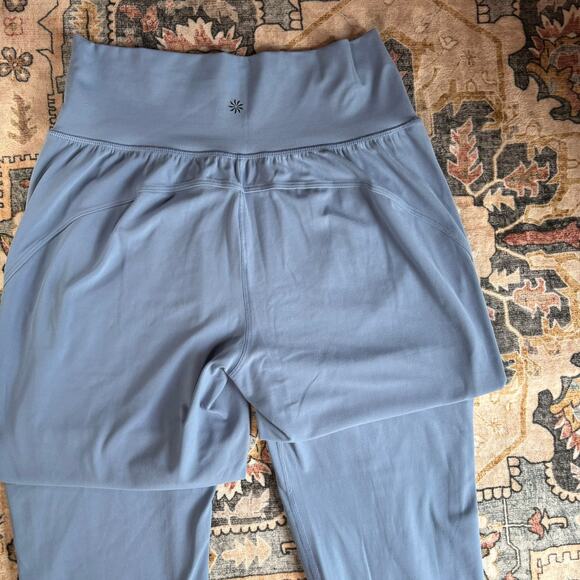 Athleta Salutation Jogger Pants Athletic Yoga Leggings Light Blue Size Small - Picture 6 of 8
